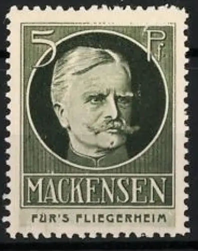 Reklamemarke Für's Fliegerheim, Generalfeldmarschall von Mackensen