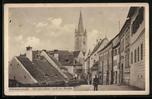 AK Hermannstadt, Hundsrücken und evangelische Kirche