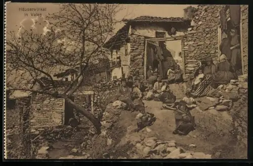 AK Veles, Ortspartie, Häuserwinkel
