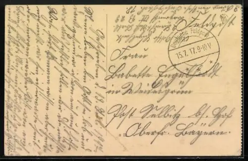 AK Prilep, Ortspartie mit Moschee und dem Berg v. Krali-Marko