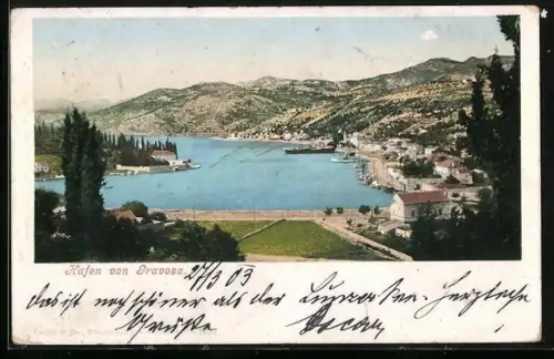 AK Gravosa, Blick auf den Hafen