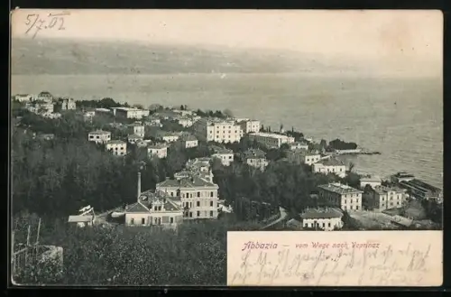 AK Abbazia, Vom Wege nach Veprinaz