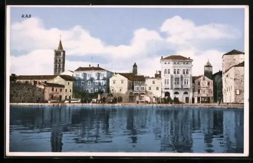 AK Rab, Häuserpartie am Ufer