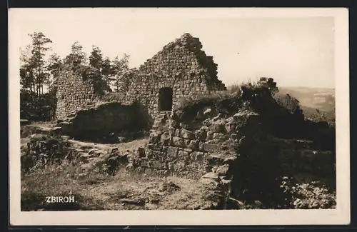 AK Zbiroh, Blick zur Ruine