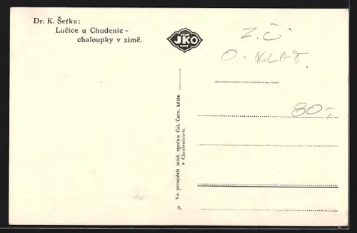 AK Lucice u Chudenic, Chaloupky v zime