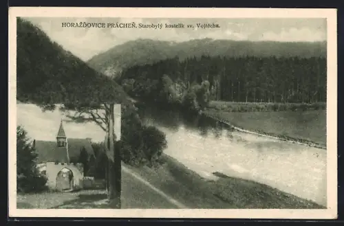 AK Horazdovice Práchen, Starobylý kostelík sv. Vojtecha