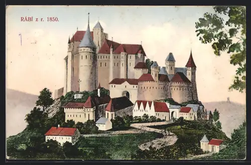 Künstler-AK Rábí, Schloss