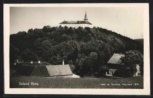 AK Zelená Hora, Panorama mit Schloss