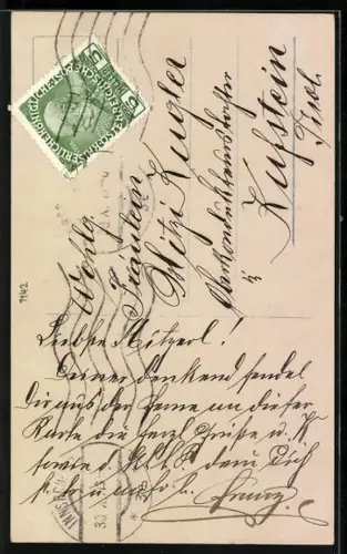 Foto-AK GL Co Nr. 2767/5: Verliebtes Paar auf einer Bank im Park