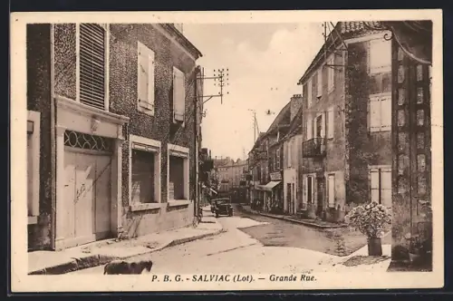 AK Salviac /Lot, Grande Rue