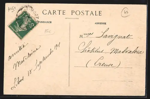 AK Libos, Avenue de la Gare avec des enfants jouant dans la rue