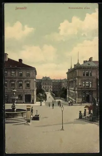 AK Josefstadt / Josefov / Jaromer, Komenského ulice, Hostinec Andela