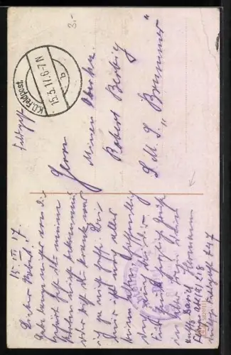 AK Österreichische Fahne, Reichsfahne, Türkische Fahne