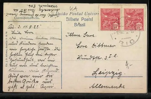 AK Rio de Janeiro, Copacabana, Blick über das Küstenviertel