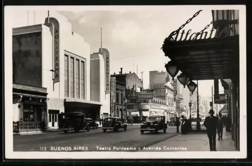 AK Buenos Aires, Teatro Politeama y Avenida Corrientes