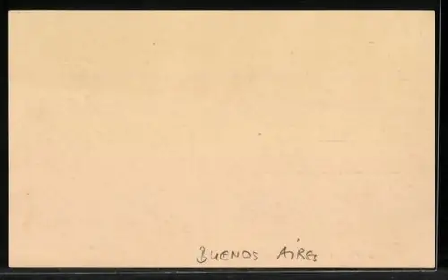 Präge-AK Buenos Aires, Estatua de San Martin, 3 Centavos