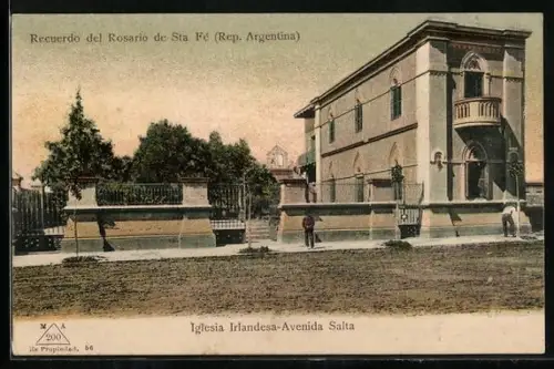 AK Sta. Fe, Iglesia Irlandesa-Avenida Salte, Irländische Kirche in der Salta-Strasse