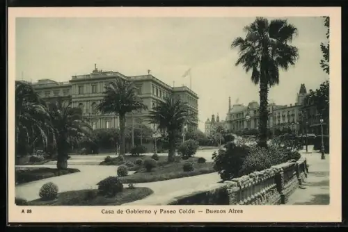 AK Buenos Aires, Casa de Gobierno y Paseo Colon