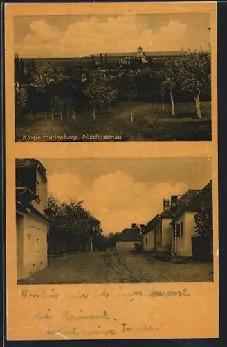 AK Klostermarienberg /Niederdonau, Ansicht, Strassenpartie mit 