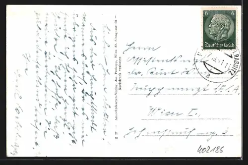 AK Mannersdorf a. d. Rabnitz, Strassenpartie mit Kirche