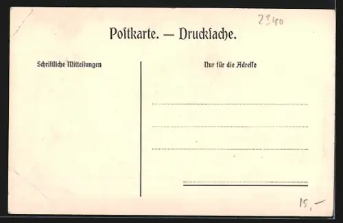 AK Mödling, Strassenpartie am Pfarrhof