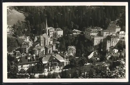 AK Badgastein, Teilansicht mit Kirche