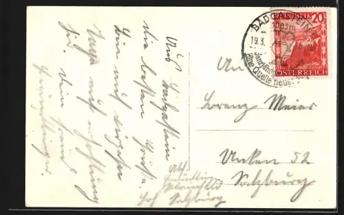 AK Badgastein, Teilansicht mit Kirche