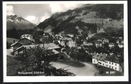 AK Badgastein, Teilansicht mit Strassenpartie