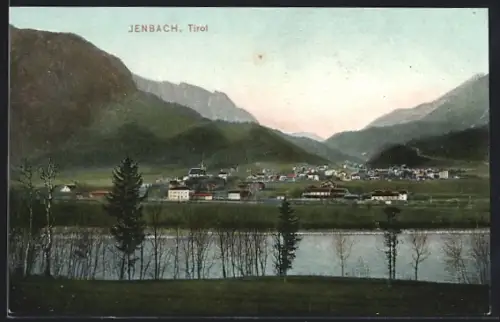 AK Jenbach /Tirol, Teilansicht mit Kirche