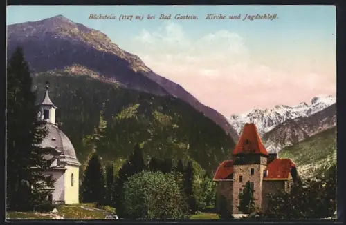 AK Böckstein bei Bad Gastein, Kirche und Jagdschloss