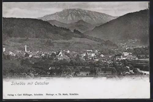 AK Scheibbs, Teilansicht mit Ötscher