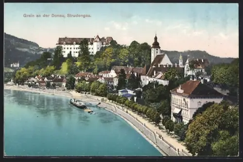 AK Grein a. d. Donau, Ortsansicht