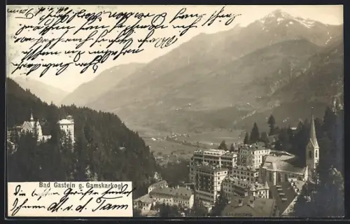 AK Bad Gastein, Teilansicht gegen Gamskarkogl