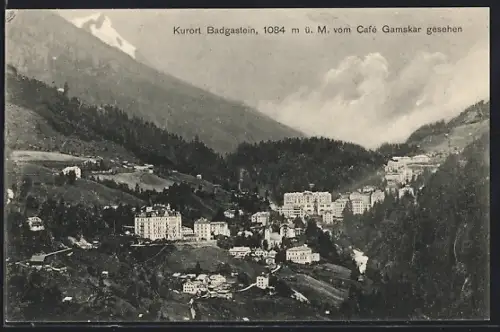 AK Badgastein, Teilansicht vom Cafe Gamskar gesehen