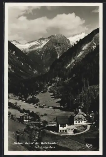 AK Badgastein, Hotel Grüner Baum im Kötschachtal