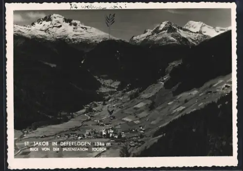 AK St. Jakob in Defereggen, Blick von der Jausenstation Tögisch