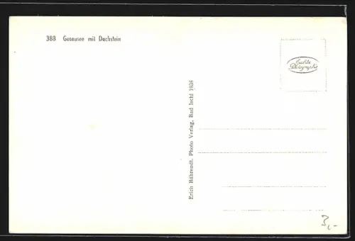 AK Gosau, Gosausee mit Dachstein