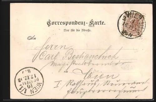 AK Wien, Stephaniebrücke mit Anleger