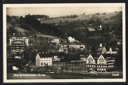 AK Bad Schallerbach /Ob.-Oe., Teilansicht mit Pension Stadt Wien