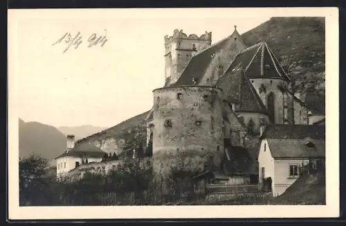 AK Weissenkirchen in der Wachau, St. Michael, Blick auf die Kirche