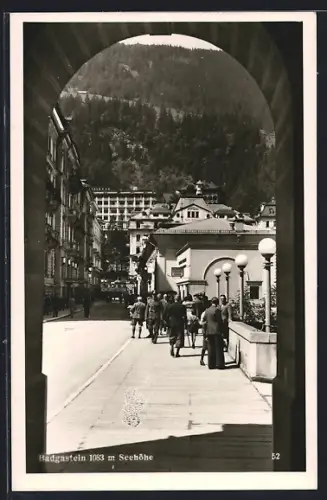 AK Badgastein, Strassenansicht, Fussgänger
