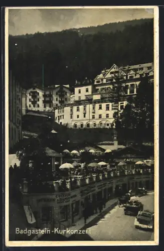 AK Badgastein, Kurkonzert und Cafe