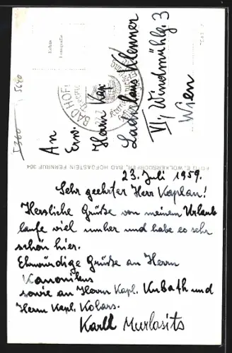 AK Bad Hofgastein, Strassenpartie mit Kirche