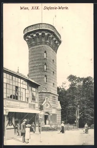 AK Wien, Stefanie-Warte, Restaurant und Turm