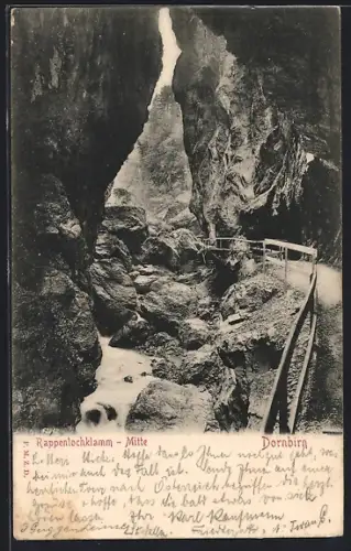 AK Dornbirn, Rappenlochklamm Mitte