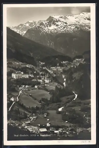 AK Bad Gastein, Teilansicht mit Strassenpartie