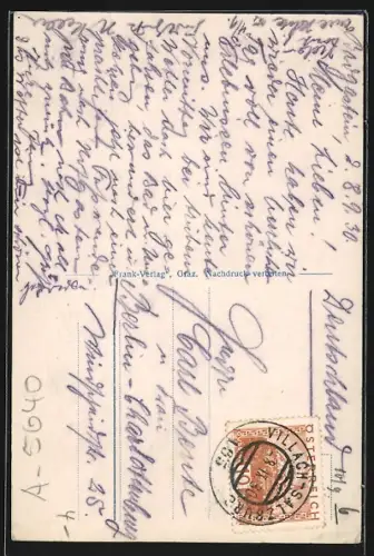 AK Bad Gastein, Teilansicht mit Strassenpartie