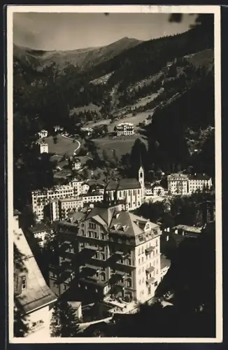 AK Bad Gastein, Ortspartie mit Kirche