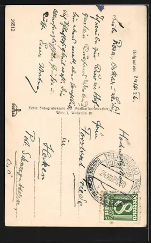 AK Hofgastein, Teilansicht mit Kirche