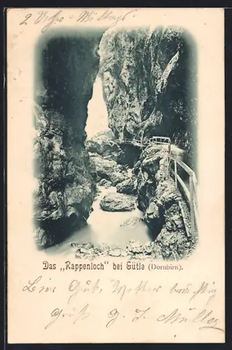 AK Dornbirn, Rappenloch bei Gütle